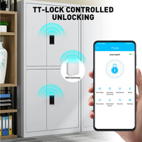 Serrure de meuble SMARTEK A830 en alliage d'aluminium CNC avec application BLE pour armoire, tiroir, salle de sport, bureau, piscine, studio de danse