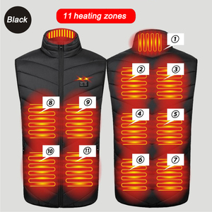 Gilet invernale senza maniche con imbottitura e gilet termico ricaricabile a batteria elettrica lavabile termica USB per <span class=keywords><strong>donna</strong></span> e <span class=keywords><strong>donna</strong></span> - Product Image 4