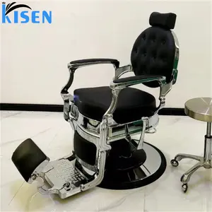 Kisen yeni Salon saç sandalye klasik kullanılmış berber sandalyesi sandalyeler deri moda özelleştirilmiş tarzı güzellik ambalaj Modern berber koltuğu
