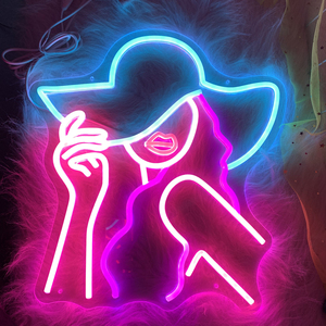 Letrero LED de neón Alien Bar, acrílico verde con diseño de mujer, para decoración de pared en el hogar, oficina, tiendas, empresas, hospitales, alimentado por USB - Product Image 3