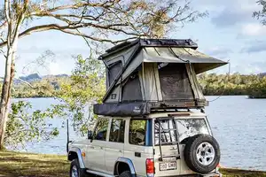 Оптовая продажа, палатка с двойной кабиной из алюминиевого сплава "Z", палатка на крыше автомобиля и пикапа, палатка для кемпинга