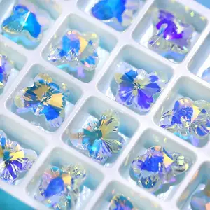 Charms Crystal AB Glass Loose Beads Crystal Gemstone for Jewelry Making Decorations