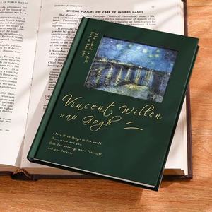 Van Gogh Design letterario Retro taccuino linea orizzontale copertina rigida cava rigida rete in stile <span class=keywords><strong>libro</strong></span> contabile a mano <span class=keywords><strong>per</strong></span> la fornitura - Product Image 4