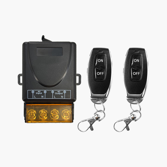 RF433 Wireless Remote Control Switch 433Mhz AC 220V Relay Motor Water Pump Door Access System Wireless Switch Power