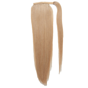 Extensions <span class=keywords><strong>de</strong></span> cheveux humains russes bruts vierges alignés sur les cuticules en <span class=keywords><strong>platine</strong></span> blanc <span class=keywords><strong>de</strong></span> qualité <span class=keywords><strong>queue</strong></span> <span class=keywords><strong>de</strong></span> <span class=keywords><strong>cheval</strong></span> à clipser avec cordon <span class=keywords><strong>de</strong></span> serrage pour les filles - Product Image 6