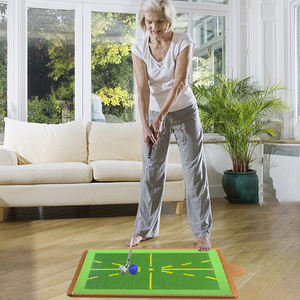 Alfombrilla de entrenamiento de golf al por mayor para detección de swing, análisis de trayectoria, práctica portátil en interiores y exteriores - Product Image 1