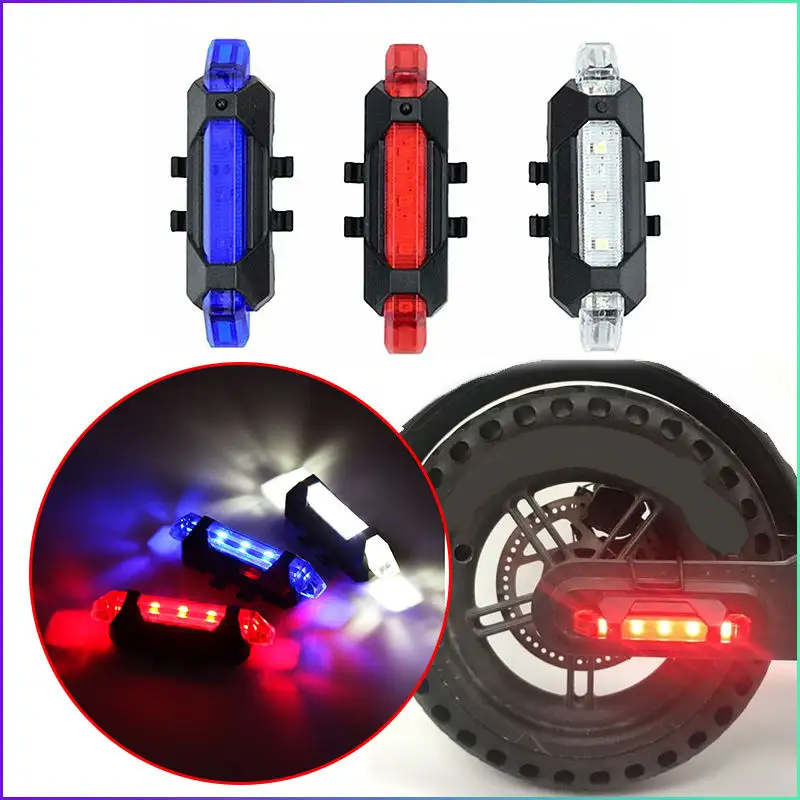 RTS Scooter Warning Light Night Safety Warning Lights LED Flashlight Strip Light for Xiaomi M365 Electric Scooter Accessories