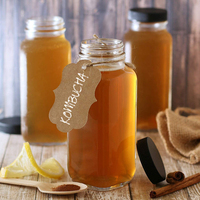 Bouteille en verre carrée transparente écologique avec bouchon à vis, réutilisable pour jus, café infusé à froid, lait - Vente en gros à chaud