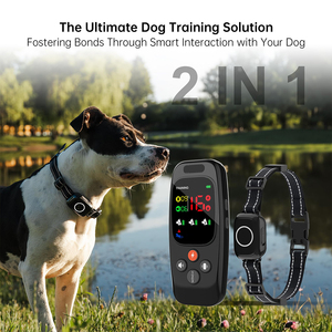 2025 Upgrade Wiederaufladbares Hundetrainingshalsband aus Kunststoff, Wasserdicht, Verstellbar, Elektrische Bellkontrolle mit Fernbedienung für Alle Größen - Product Image 3