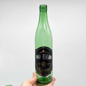 Bouteille en verre réutilisable classique de qualité alimentaire personnalisable de 330 ml, 350 ml, 500 ml pour jus, bière, vin et autres boissons - Product Image 4