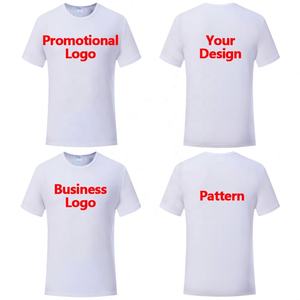 เสื้อยืดผ้าซาตินโพลีเอสเตอร์สำหรับผู้ชายเสื้อทำงานออกแบบได้เองเสื้อยืดพิมพ์โลโก้ระเหิดสำหรับโฆษณาทางธุรกิจ100% - Product Image 1