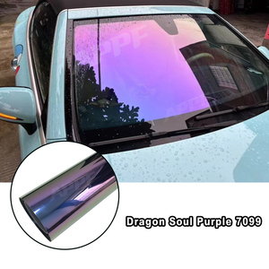 Película para Ventanas de Auto con Tinte Camaleón, Color Morado Alma de Dragón, VLT 70%, Tinte Camaleón con Protección UV - Product Image 1