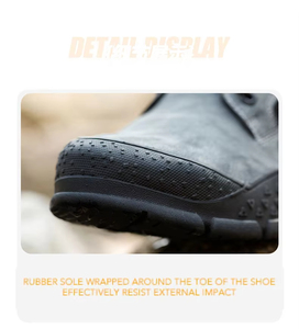 Chaussures de randonnée pour hommes, tout-terrain, anti-torsion, protection de la cheville, professionnelles, robustes, avec empeigne en mesh - Product Image 5