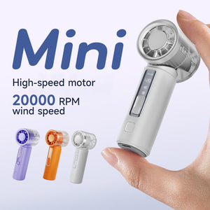 ODM Wholesale USB <b>Fan</b> Mini Ventilateur Rechargeable LED Display Screen Charging Foldable <b>Ice</b> Cooling Portable Handheld Turbo <b>Fan</b> - Product Image 2