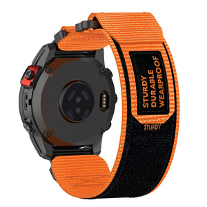 Correa de Reloj de Nailon con Velcro de Liberación Rápida de 20, 22 y 26 mm para <span class=keywords><strong>Garmin</strong></span> Fenix 8, 7X, 6, 5, Correa Resistente y Transpirable con Gancho y Bucle para Senderismo al Aire Libre - Product Image 2