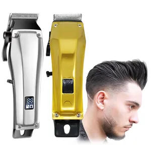 Tremar pencukur rambut Putar nirkabel, set alat cukur jenggot pria, mesin pemotong rambut tukang cukur portabel