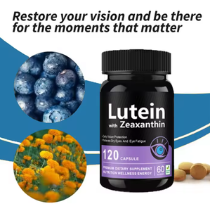 OEMブルーベリールテイン<span class=keywords><strong>Zeaxanthin</strong></span>ソフトゲル栄養補助食品目の健康と免疫サポート大人1本あたり120カプセル - Product Image 2