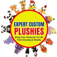 Jouet anti-stress en peluche personnalisé avec logo, en coton PP, design mignon, best-seller