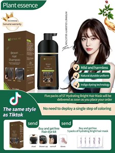 Shampoo Colorante per Capelli Neri Naturale OEM ODM per Capelli Grigi, Produzione Originale - Product Image 2