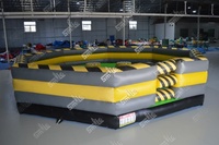 Juego Inflable Toxic Meltdown, Desafío Wipeout, Último Hombre en Pie, Juego Deportivo Interactivo Inflable