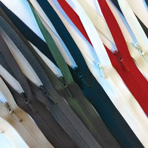 Pantalon de robe à queue fermée en nylon 3 # avec fermeture à glissière en laiton sur le côté invisible Qipao Accessoires de vêtement Matériau en alliage plastique - Product Image 3