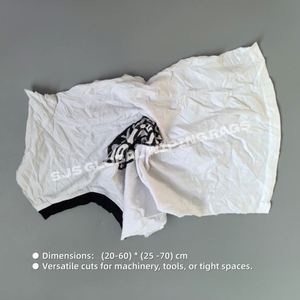 Trapos de Algodón de Grado Industrial, Paños de Limpieza de Alta Calidad, Trapos de Camisetas Blancas Estampadas a Precios Accesibles - Product Image 3