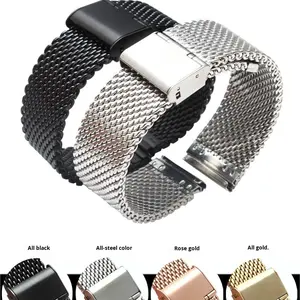 <span class=keywords><strong>Bracelet</strong></span> en maille milanaise universel Lionorm 16 mm 18 mm 20 mm 22 mm pour montres HUAWEI et Samsung, <span class=keywords><strong>bracelet</strong></span> de <span class=keywords><strong>montre</strong></span> en acier inoxydable, <span class=keywords><strong>bracelet</strong></span> en métal - Product Image 1