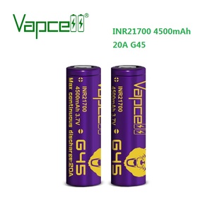 Precio de Fabricante 21700 G45 Vapcell G45 INR21700 4500mah 20A para Box Mod y Linterna - Product Image 1