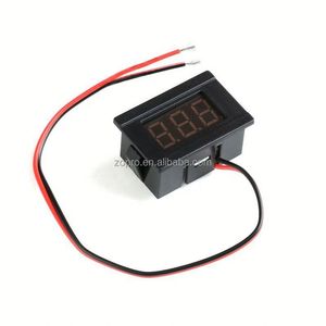 ZOPRO Model 09152 2-Wire DC 4.5V-30V Digital Voltage Meter Motorcycle <b>Battery</b> Car <b>Tester</b> Mini LED Display 0.36in/0.56'' 32x19mm - Product Image 2