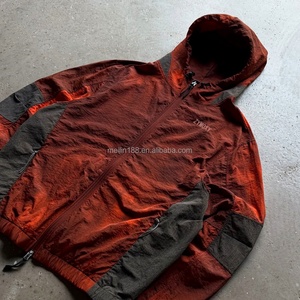 Vestes coupe-vent en nylon légères, personnalisables, pour le sport en plein air, avec fermeture éclair, imperméables et résistantes au vent - Product Image 3