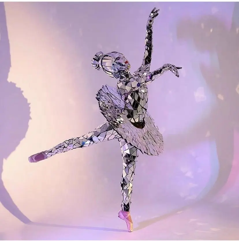 Funtoys Espejo chica Ballet traje de baile de cristal hombre escenario Ropa de baile Cool Girl futuro espectáculo escenario ropa baile espejo traje