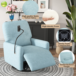 Canapé pivotant inclinable Chesterfield carré multifonctionnel de style moderne et coloré avec support pour téléphone pour appartement - Product Image 1