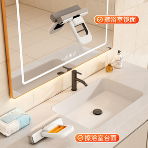 <b>Mini</b> <b>Hands</b> Free Mop Microfiber Rectangular Foldable Water Absorbent For Desktop Coffee Table - Product Image 2