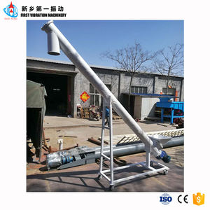 Lift makanan vertikal Lift konveyor sekrup Lift dengan Hopper Vibrator biaya rendah sekrup konveyor bahan Stainless Steel transisionsi - Product Image 5