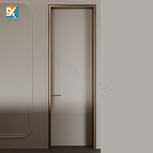 Дверь Seeyesdoor: современная минималистичная, из алюминия и дерева, скрытая конструкция, невидимая, безрамная, для внутренних перегородок, спален, ванных комнат, с теплоизоляцией - Product Image 2