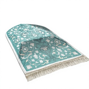 Tapis <span class=keywords><strong>de</strong></span> prière transfrontalier <span class=keywords><strong>en</strong></span> mousse à mémoire <span class=keywords><strong>de</strong></span> forme épaissie, polyester et terylène, avec franges et design arqué, idéal pour <span class=keywords><strong>la</strong></span> prière <span class=keywords><strong>en</strong></span> bord <span class=keywords><strong>de</strong></span> mer - Product Image 1