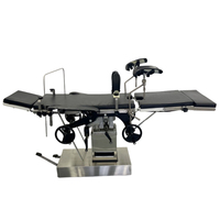 Table d'opération manuelle hydraulique en acier inoxydable certifiée CE, table chirurgicale multi-usages pour usage hospitalier