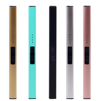 Briquet à bougie électrique rechargeable sans flamme coupe-vent OEM sous marque privée pour accessoires de bougies de luxe