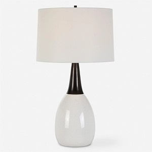 Lampe de table Art déco moderne en marbre et laiton avec abat-jour blanc |   Éclairage d'ambiance original pour hôtels de villégiature et maisons - Product Image 3