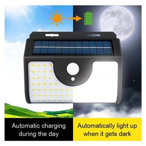Lámpara Solar de Pared con 134 LED, Sensor Inductivo, Iluminación Exterior Impermeable para Jardín - Product Image 3