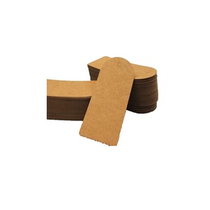 Biểu tượng tùy chỉnh in ấn Hot Bán may <span class=keywords><strong>Brown</strong></span> <span class=keywords><strong>Kraft</strong></span> quần áo hangtag nhãn giấy treo tag với sợi dây thừng - Product Image 5