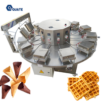 Machine industrielle automatique rotative pour la fabrication de rouleaux d'œufs et de cornets de crème glacée, système de chauffage électrique