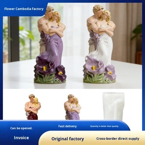 Molde de Silicona UNIMOULD para Pastel de San Valentín, Diseño Moderno de Pareja Abrazada, Decoración DIY - Product Image 3