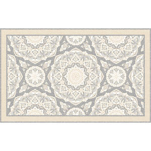 พรมปูพื้นสไตล์โบฮีเมียน Jinrui รูปทรงสี่เหลี่ยมผืนผ้า กันลื่น ลายทางเรขาคณิต เหมาะสำหรับห้องนั่งเล่น ห้องนอน ห้องทำงาน ซักเครื่องได้ ทำความสะอาดง่าย - Product Image 2