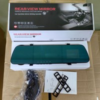 Caméra de tableau de bord DVR pour voiture avec détection de mouvement, enregistrement en boucle, caméra avant et arrière, 10 43'' 1080P 140°