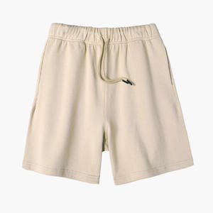 <span class=keywords><strong>Bermuda</strong></span> unisexe d'été en coton molletonné avec logo personnalisé, fermeture à la taille élastique, style décontracté pour garçons et hommes - Product Image 5