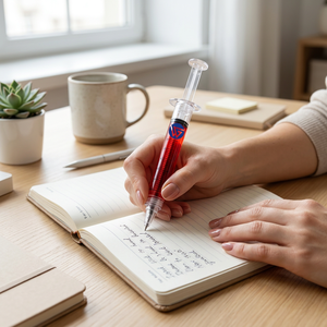 <span class=keywords><strong>Stylo</strong></span> <span class=keywords><strong>à</strong></span> <span class=keywords><strong>bille</strong></span> en plastique de simulation de seringue d'aiguille d'infirmière de personnalité originale de vente chaude - Product Image 2