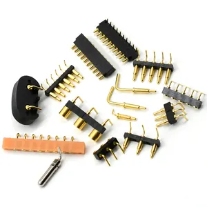 Brass Mùa Xuân Nạp Điện Điện Liên Hệ Pogo Pin Liên Hệ Probe Pins Uốn Cong Loại Pogopin Sạc Pin Pogopin Kết Nối