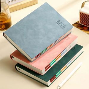 Non-dated <b>A5</b> Dotted Grid Hard Cover PU Leather Custom 2026 Academic Gratitude Diary Journal <b>Notebook</b> Planner - Product Image 2