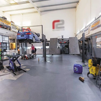 Dalles de sol de garage en PP colorées, emboîtables, 40x40cm, antidérapantes, revêtement de sol modulaire pour atelier de detailing automobile